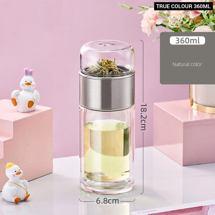 Portable Double Layer Water Cup for Office and Business