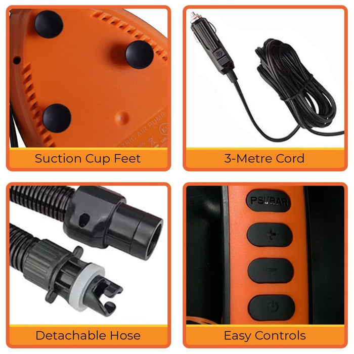 Portable Electric Air Pump 12v for Inflatable Paddle Boards