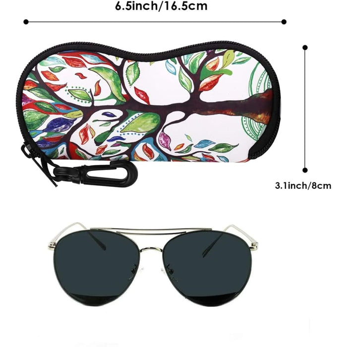 1pc Portable Eyewear Cases Cover Sunglasses Soft Case