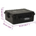 Portable Flight Case Black 55x43x21 Cm Pp Poikn