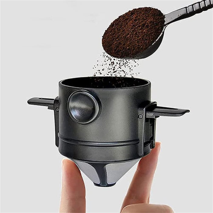 Portable Foldable Coffee Filter Stainless Steel Reusable