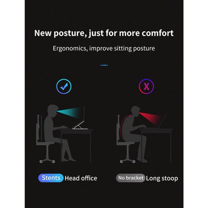 Portable Foldable Cooling Pad Laptop Stand for Macbook Pro