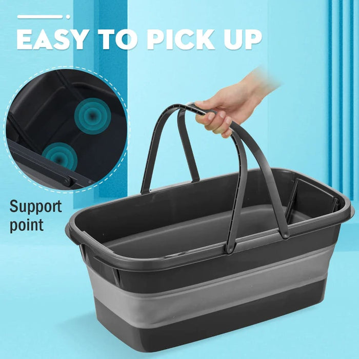 Portable Foldable Wash Mop Clean Bucket for Tourism
