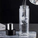 Portable Glass Water Bottle with Tea Strainer and Magnetic