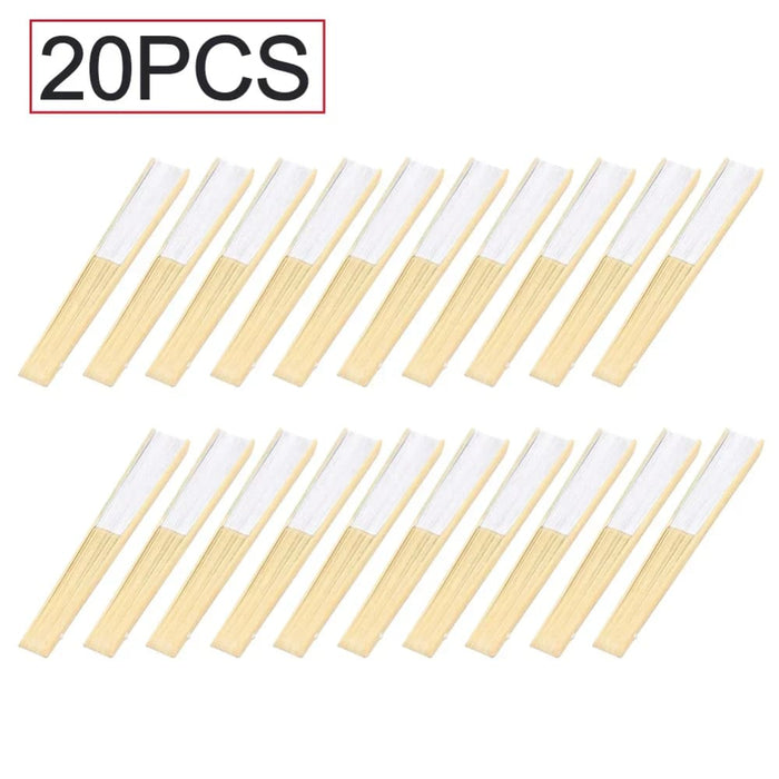 Portable Hand Painted White Folding Fan for Dance