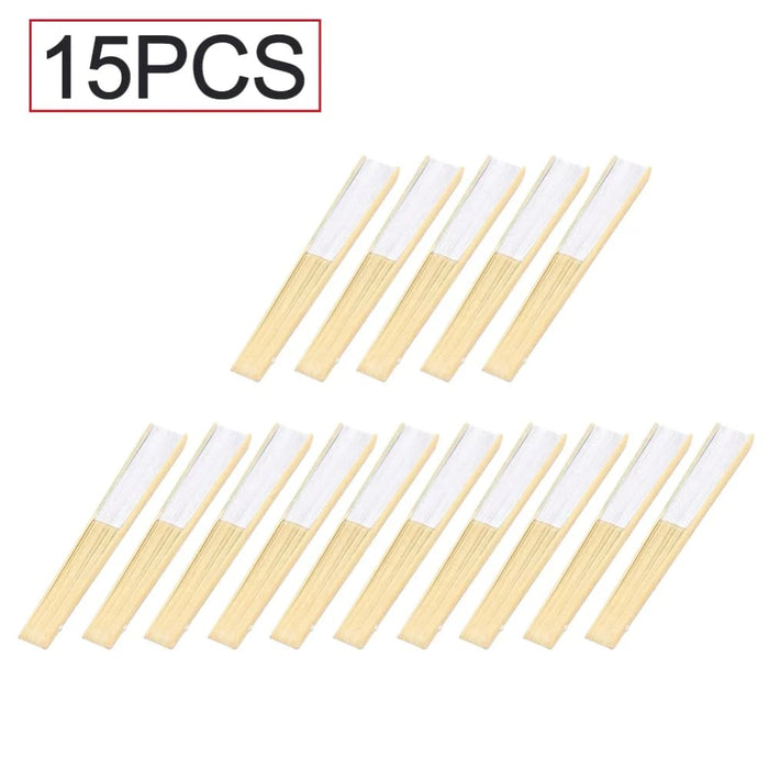 Portable Hand Painted White Folding Fan for Dance