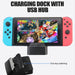 Portable Hdmi Converter For Switch Cooling And Charging Base