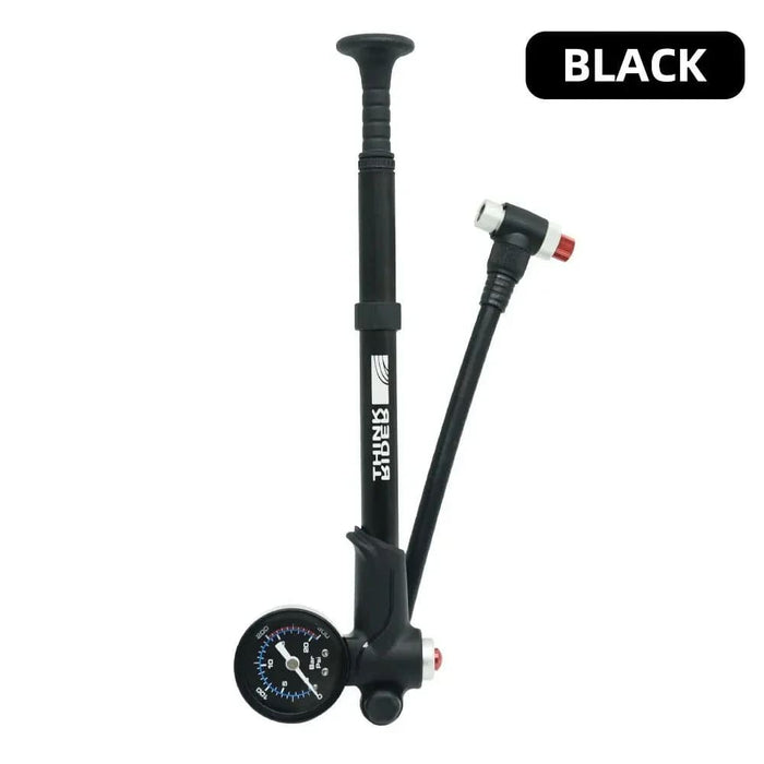 Portable High Pressure Bike Air Pump With Gauge