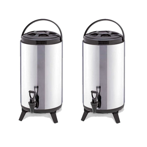 2x 18l Portable Insulated Cold Heat Coffee Tea Beer Barrel