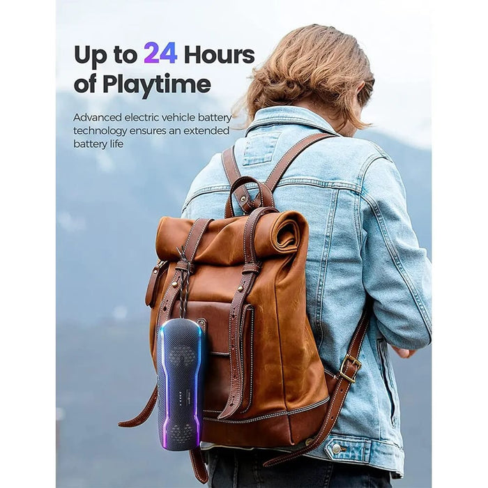 Portable Ipx7 Waterproof Speaker 25w Stereo with Colourful