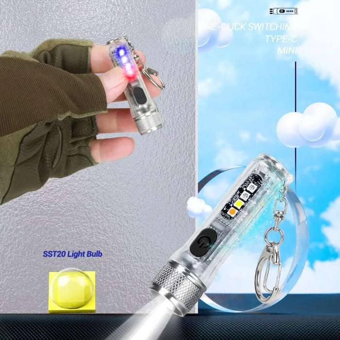 Portable Magnetic Usb Charging Mini Flashlight Led Torch