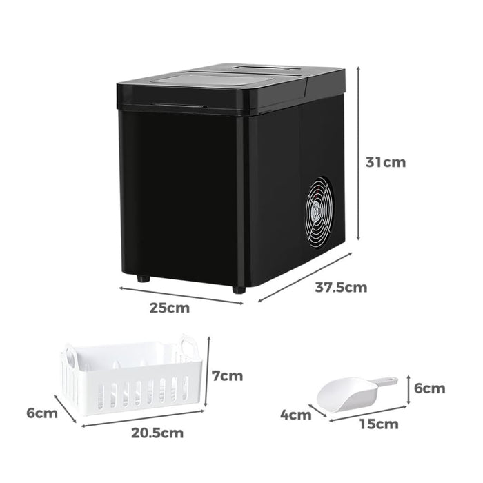 Portable Ice Maker Machine 2.1l Cube Tray Home Bar