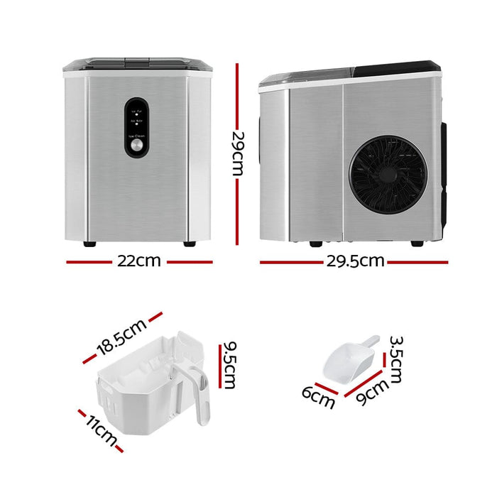 Goslash Picks Portable Ice Maker Machine Cube 12kg Bar