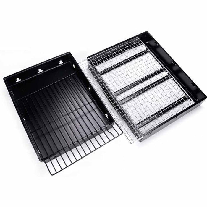 Portable Mini Folding Thick Box-type Charcoal Grill For