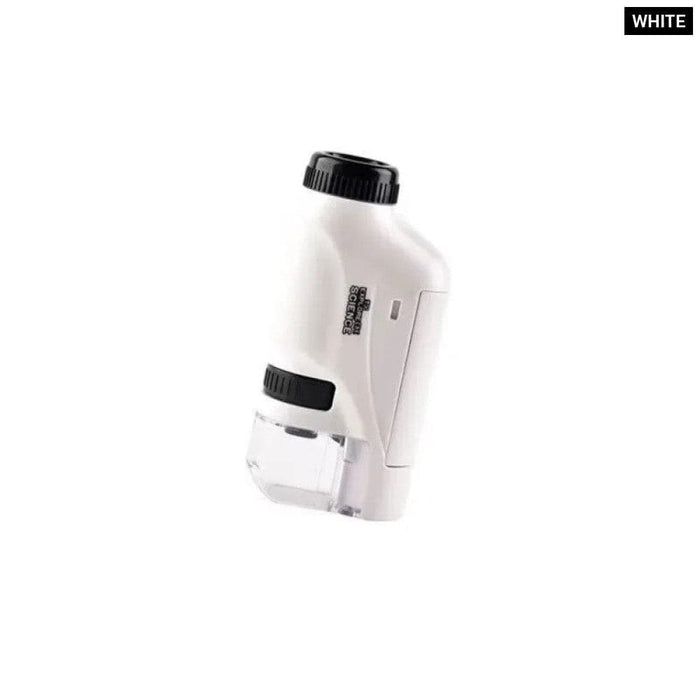 Portable Mini Pocket Microscope with Led Light for Kids
