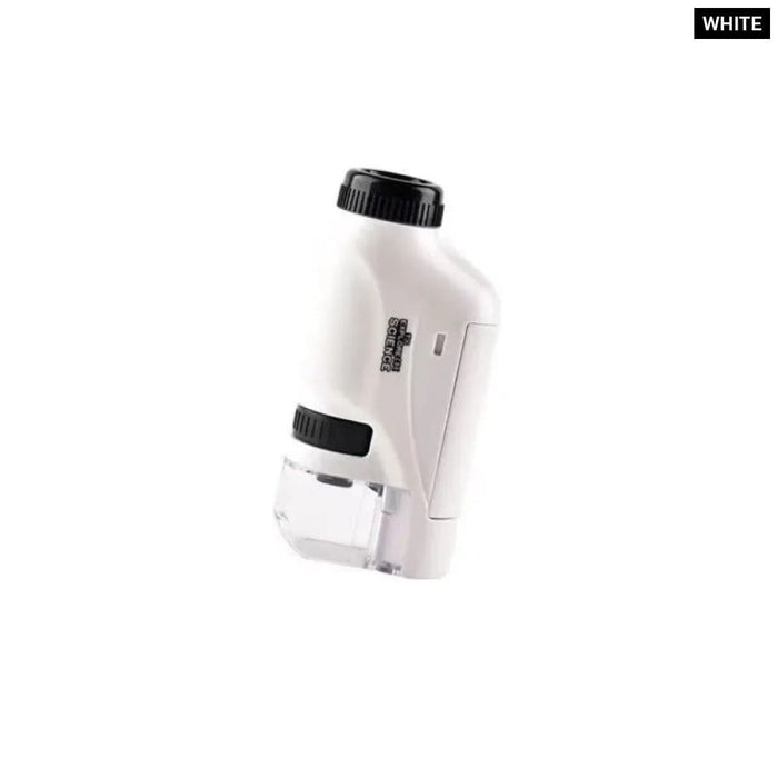 Portable Mini Pocket Microscope with Led Light for Kids