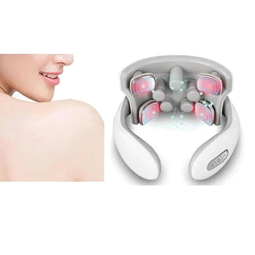 Portable Neck Massager With Heat Magnetic Pulse
