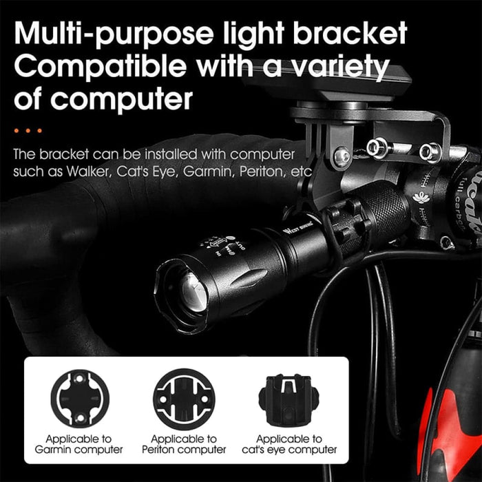 Portable Usb Rechargeable 1500mah Zoomable Led Flashlight