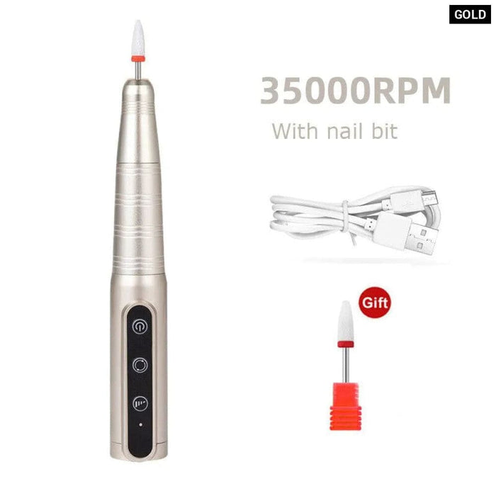 Portable Rechargeable Nail Drill 35000rpm