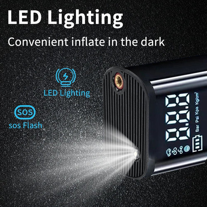 Portable Rechargeable Tire Inflator for Cars Bikes