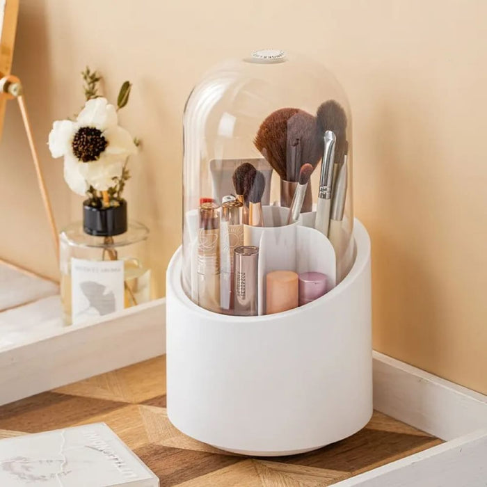 Portable Rotating Makeup Brush Storage Box Multifunctional