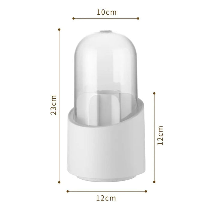 Portable Rotating Makeup Brush Storage Box Multifunctional