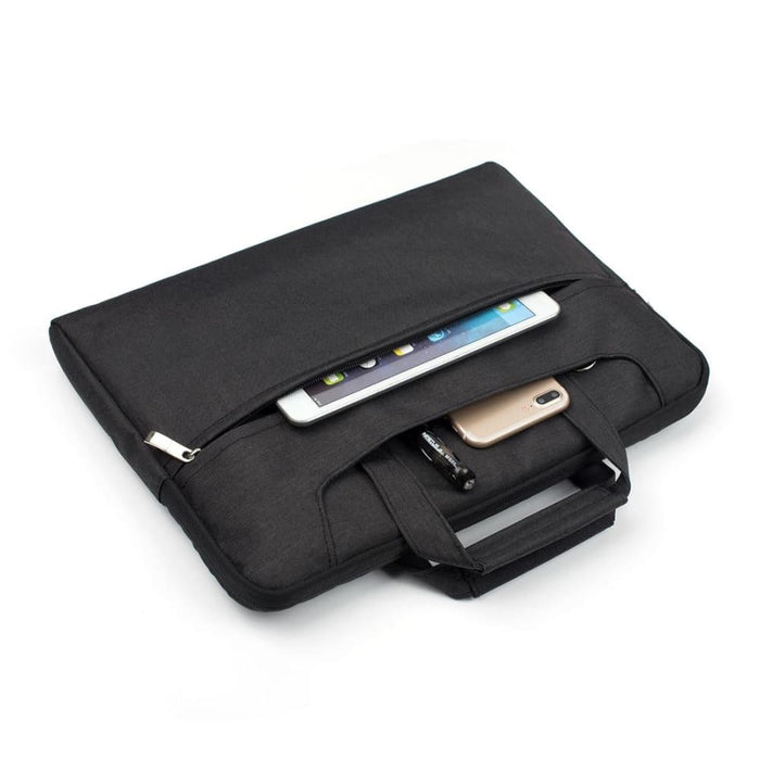 Portable One Shoulder Handheld Zipper Laptop Bag For 11.6
