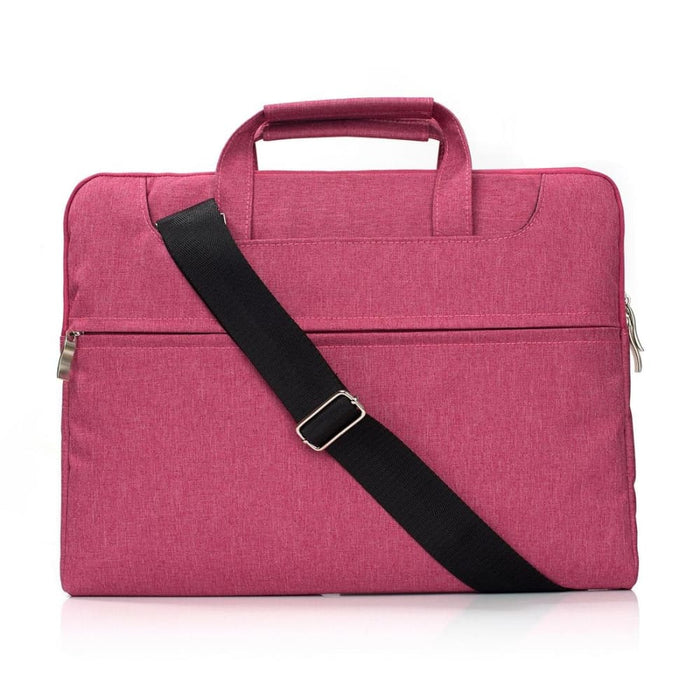 Portable One Shoulder Handheld Zipper Laptop Bag For 15.4