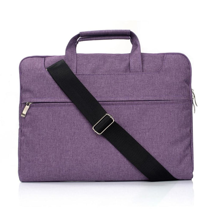 Portable One Shoulder Handheld Zipper Laptop Bag For 15.4