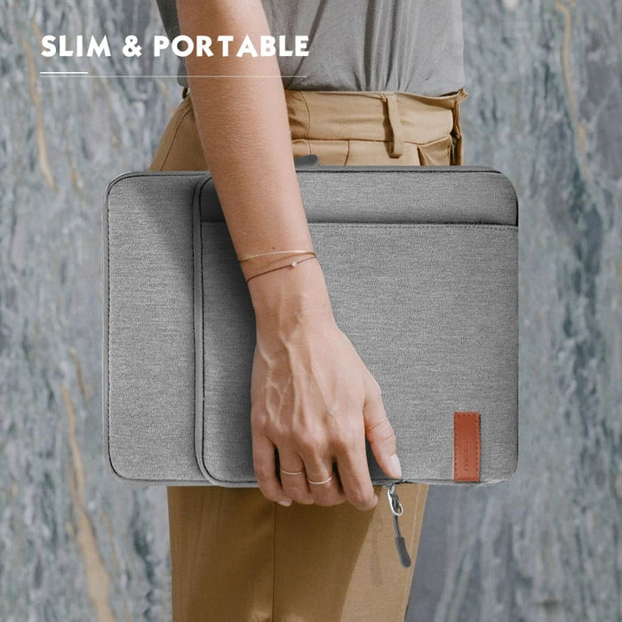 Portable Sleeve Case with Pockets for 13.3 Inch Laptop