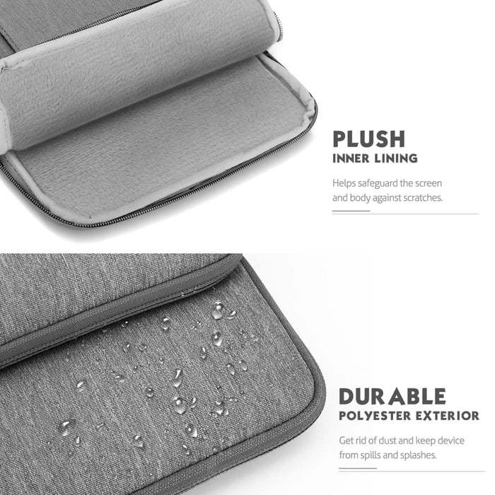 Portable Sleeve Case with Pockets for 13.3 Inch Laptop