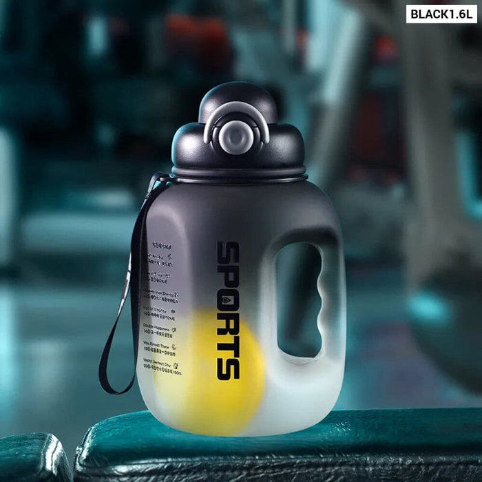 Portable Sport Water Bottle with Straw for Fitness