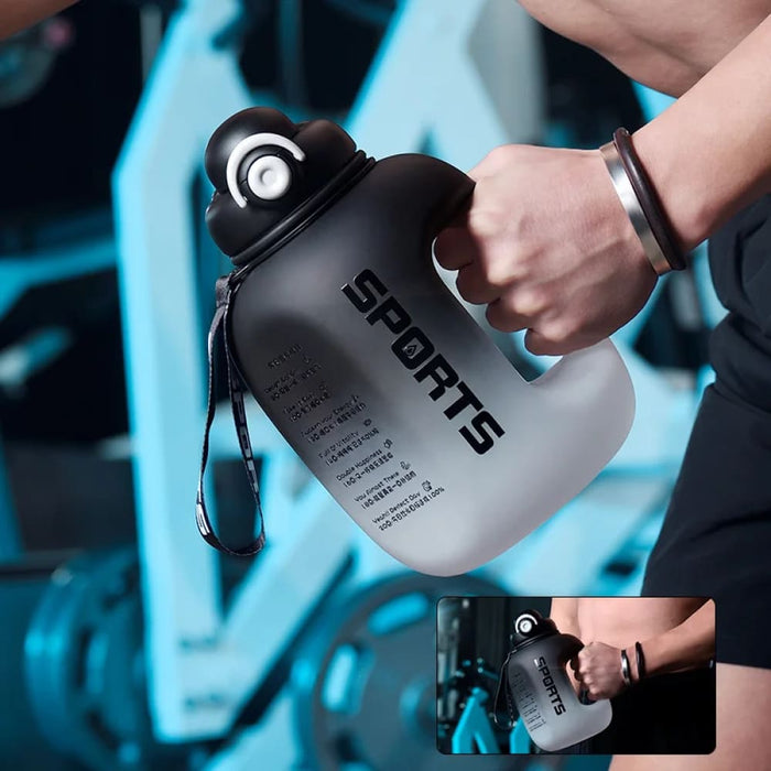 Portable Sport Water Bottle with Straw for Fitness