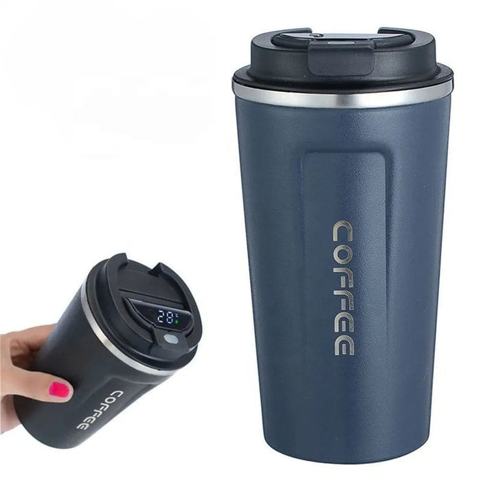 Portable Stainless Steel Thermos Cup with Intelligent