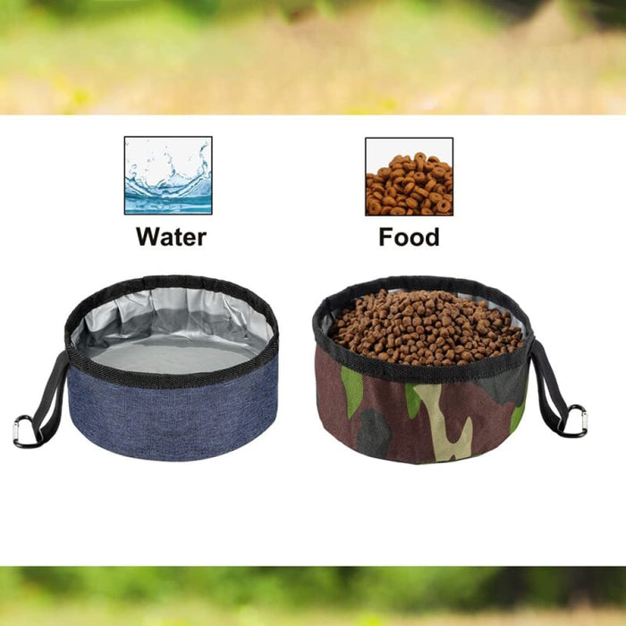 Portable Travel Foldable Safe Dog Water Food Bowl For Small