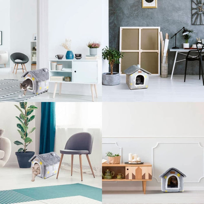 Portable Winter Warm Removable Pet House for Medium Small