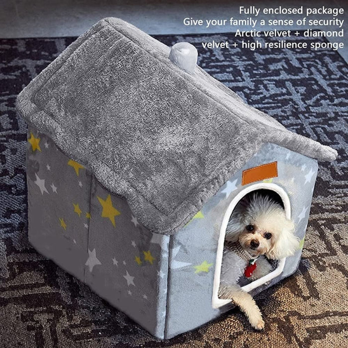 Portable Winter Warm Removable Pet House for Medium Small