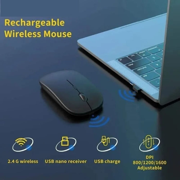 Portable Wireless Rechargeable Ergonomic Quiet And Magical