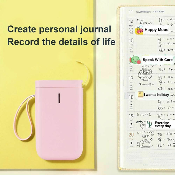 Vibe Geeks D11 Portable Wireless Thermal Inkless Bluetooth