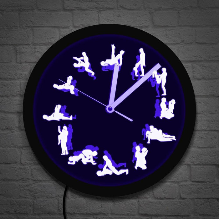 Sex Positions Led Wall Clock