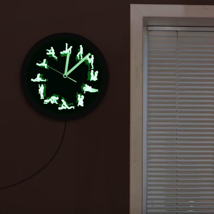 Sex Positions Led Wall Clock