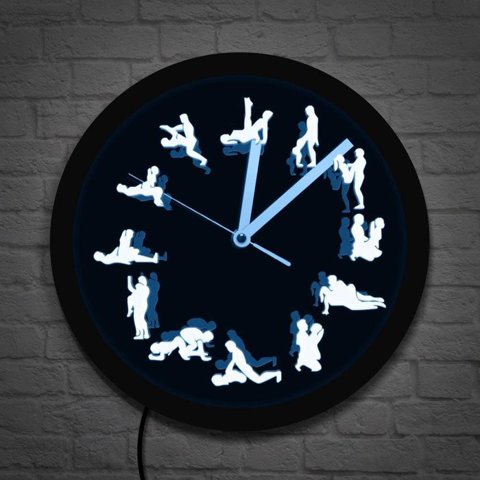 Sex Positions Led Wall Clock