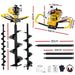 Post Hole Digger 74cc Petrol Motor Drill Borer Fence