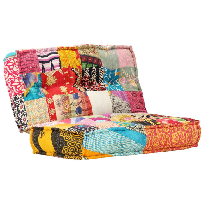 Pouffe 100x100x20 Cm Patchwork Fabric Xntikx