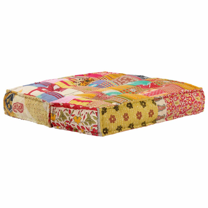 Pouffe 100x100x20 Cm Patchwork Fabric Xntikx