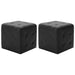 Pouffe 2 Pcs Black 30x30x30 Cm Faux Leather Xintkb