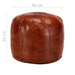 Pouffe Tan 40x35 Cm Genuine Goat Leather Xanoxk