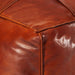 Pouffe Tan 60x60x30 Cm Genuine Goat Leather Xanotx