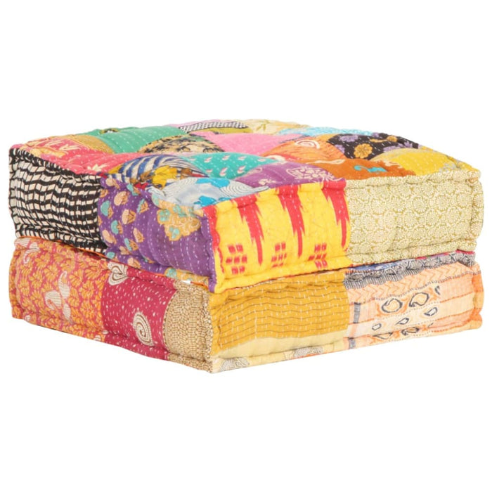 Pouffe 60x70x36 Cm Patchwork Fabric Xniibi