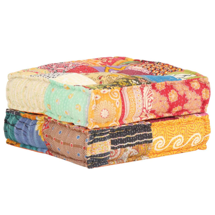Pouffe 60x70x36 Cm Patchwork Fabric Xniibi